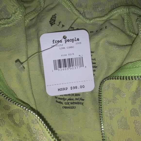 FREE PEOPLE Long Sleeve Leopard Layering Top XS/S‎ - Picture 4 of 9